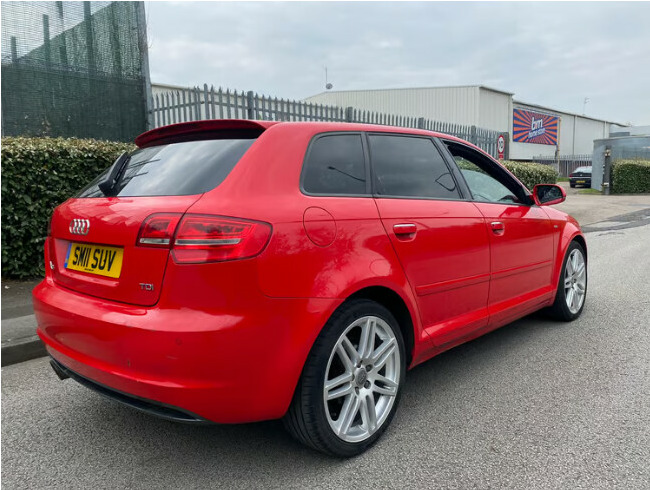 2011 Audi A3 2.0 TDI S-Line 170 Sportback 5dr Hatchback Red